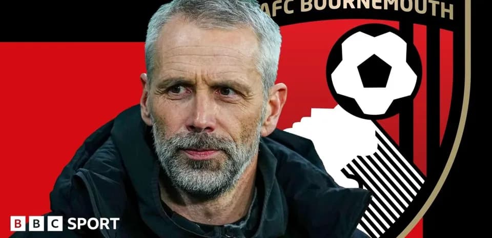 Entrenador de AFC Bournemouth con fondo gráfico