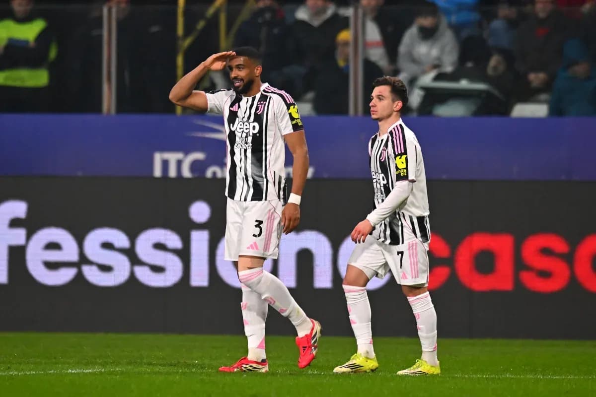 Jugadores de Juventus celebrando en el partido