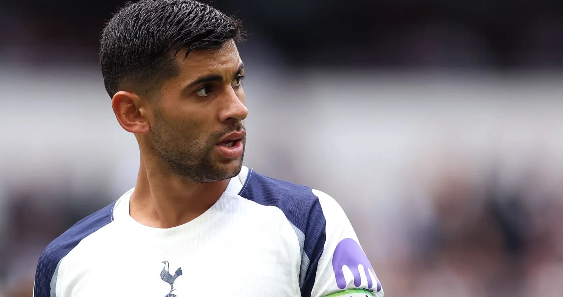 Jugador de Tottenham en el campo durante el partido