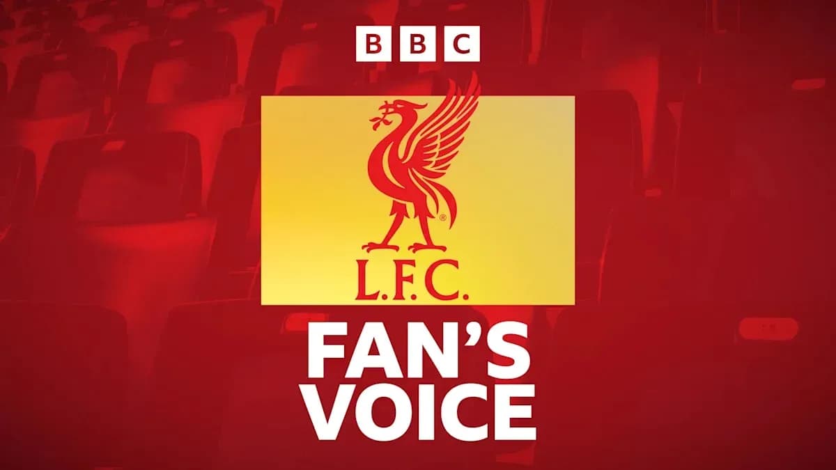 Logo de Liverpool FC con texto 'FAN'S VOICE'