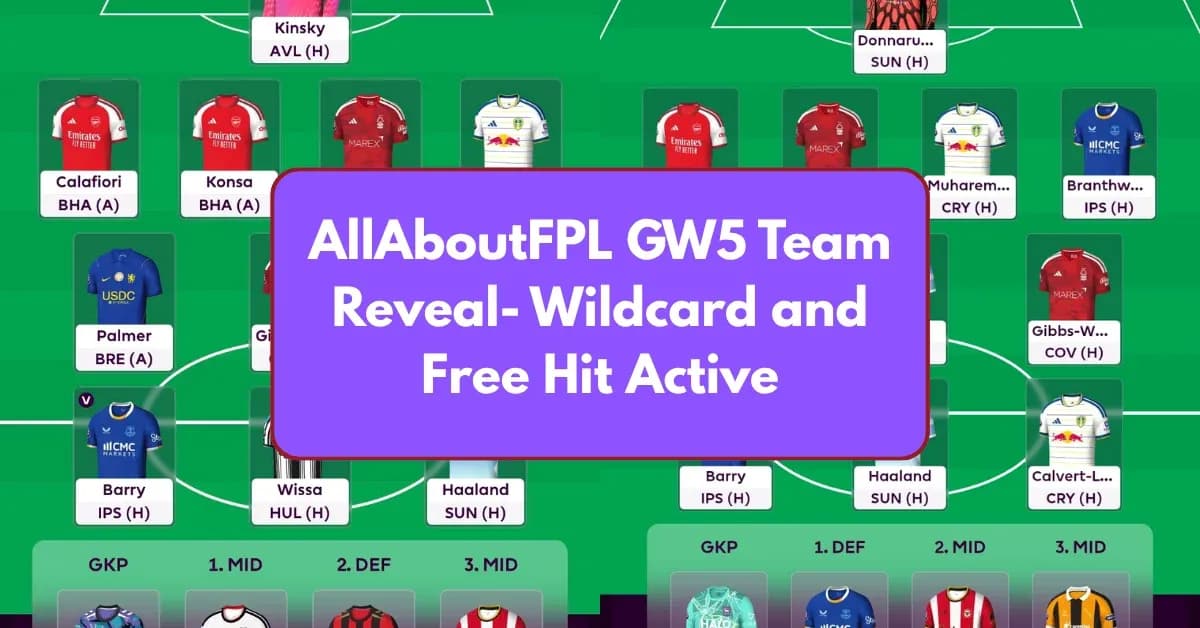 Equipo de FPL con jugadores y tácticas para GW5