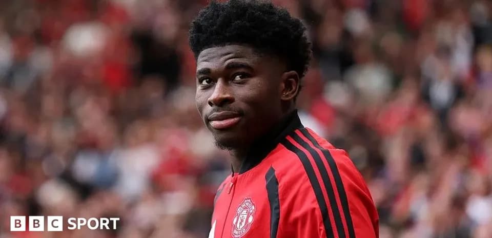 Jugador de Manchester United en el campo de juego