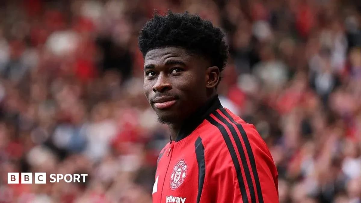 Jugador de Manchester United en el campo de juego