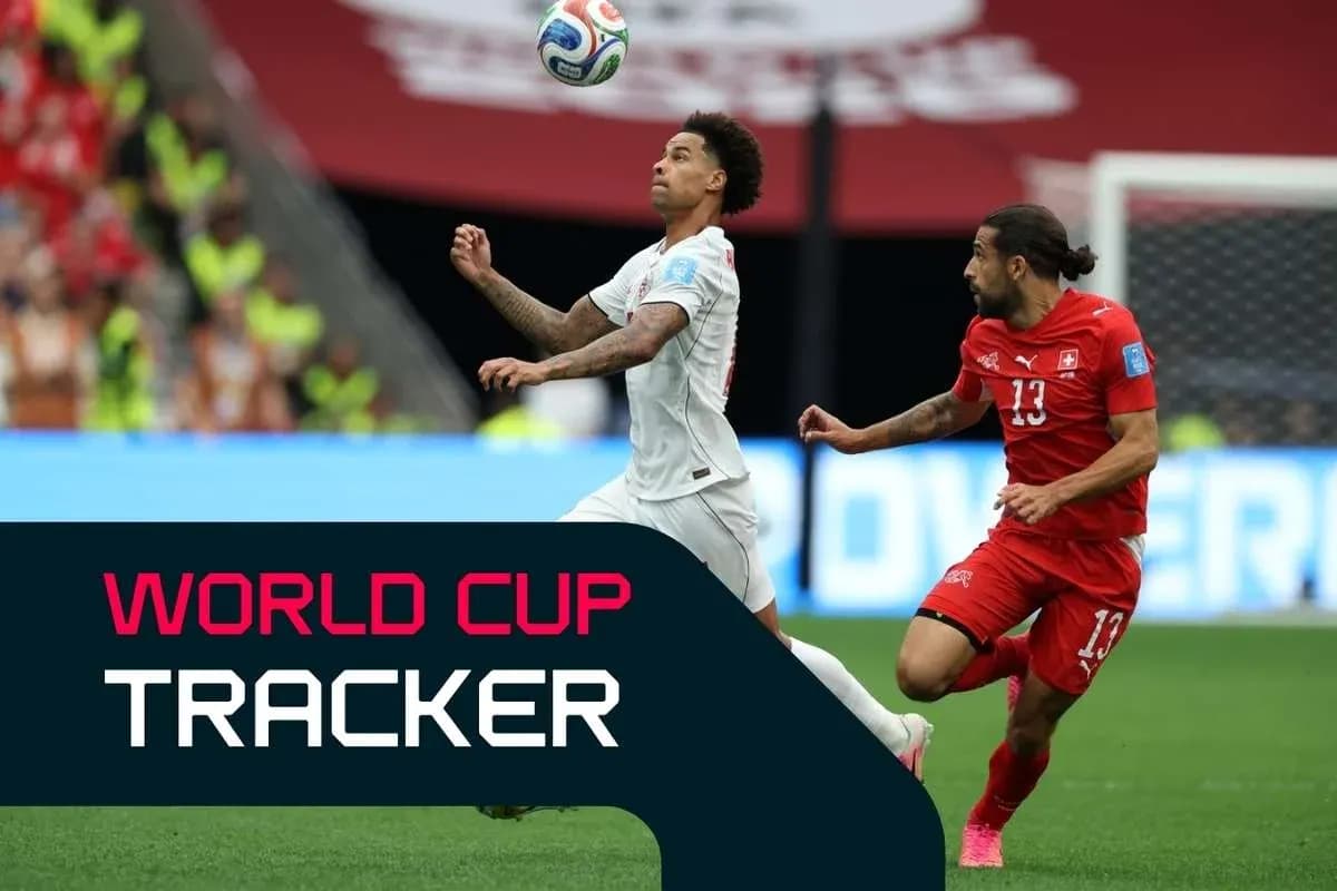 Jugador en acción durante el partido de la Copa del Mundo