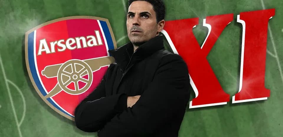 Entrenador de Arsenal con logo del equipo de fondo