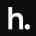 Logotipo de la marca h. en fondo negro