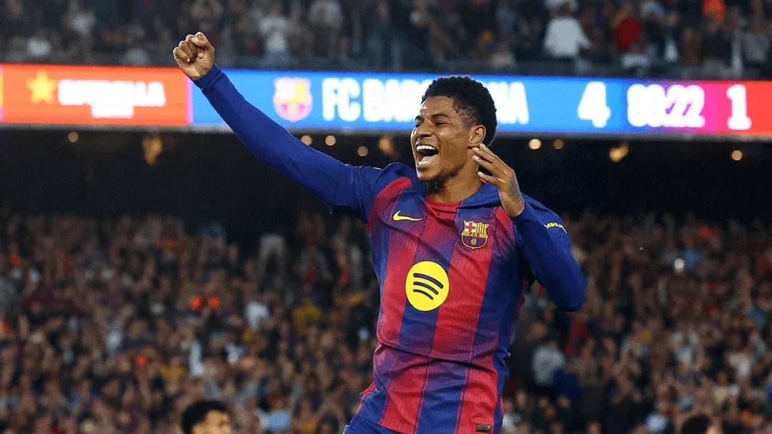 Jugador de FC Barcelona celebrando un gol