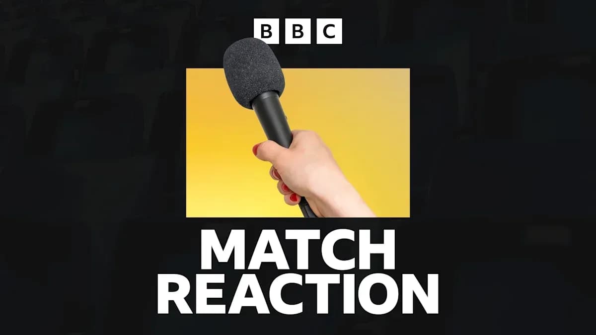 Mic hand with text 'MATCH REACTION' below