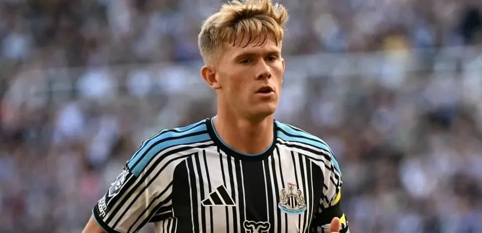 Jugador de Newcastle United en acción durante el partido