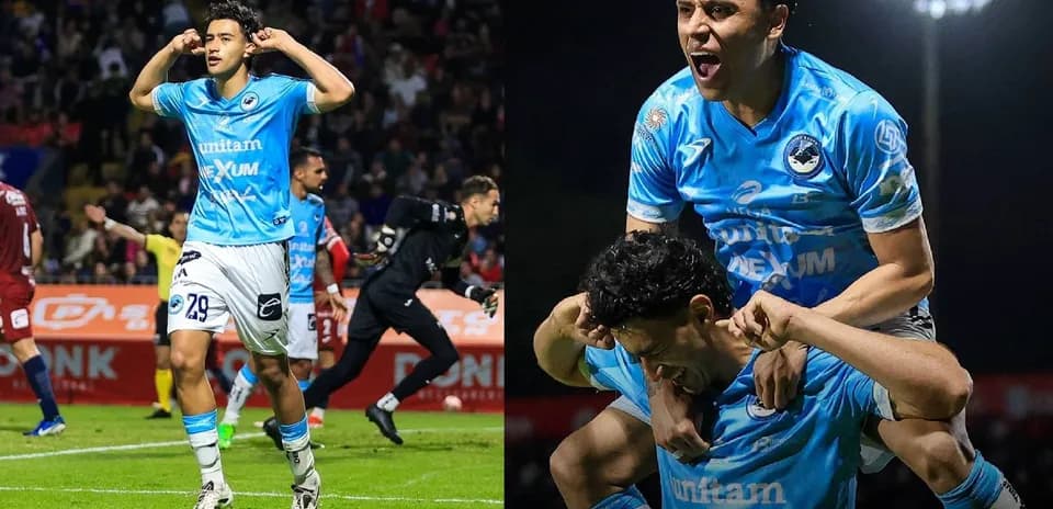 Jugadores de CDS Tampico Madero celebrando un gol