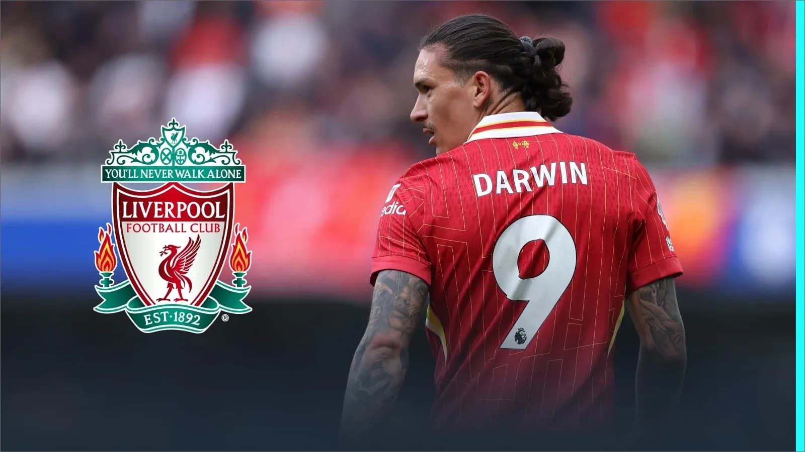 Jugador de Liverpool con el número 9 en la camiseta