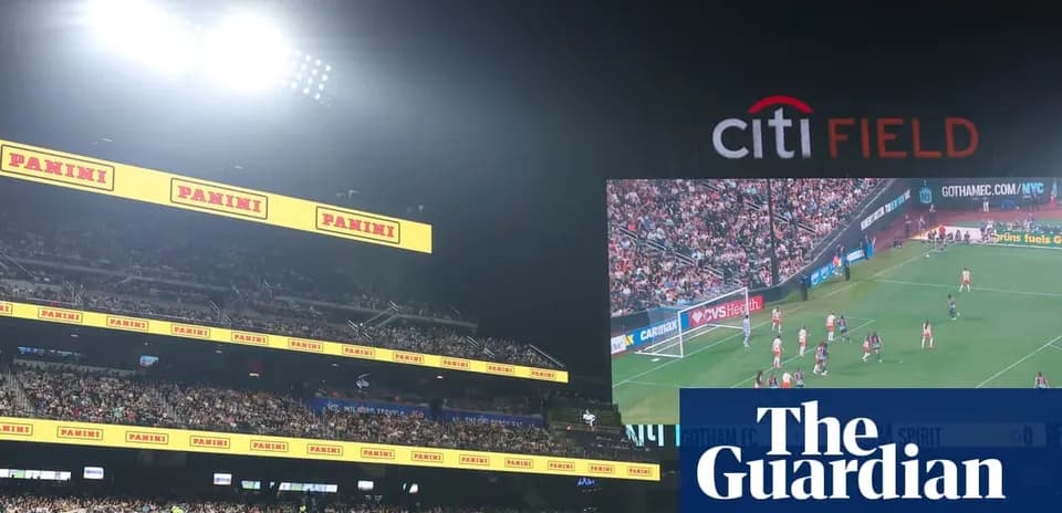 Vista del campo de fútbol en Citi Field