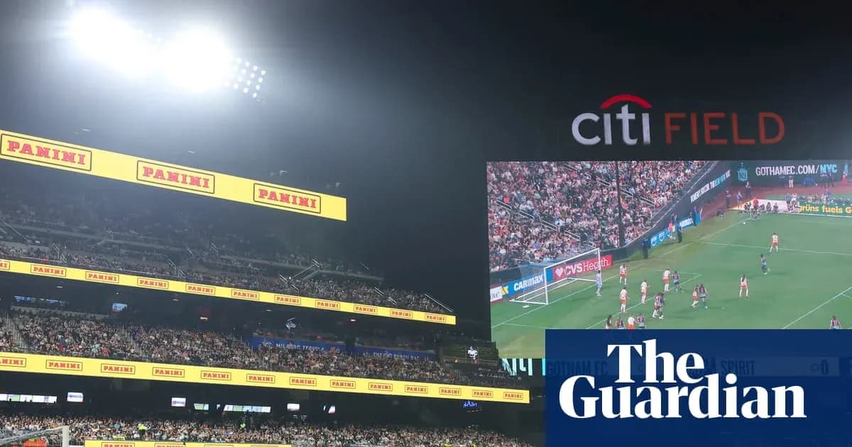 Vista del campo de fútbol en Citi Field