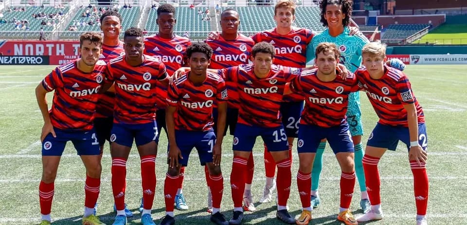 Equipo de North Texas en formación
