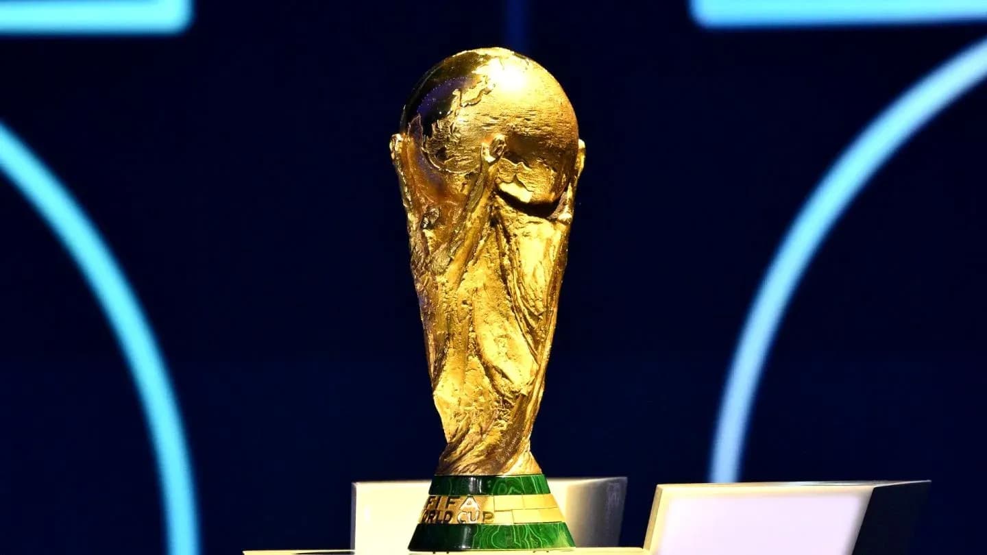 Trofeo de la Copa Mundial de la FIFA en exhibición