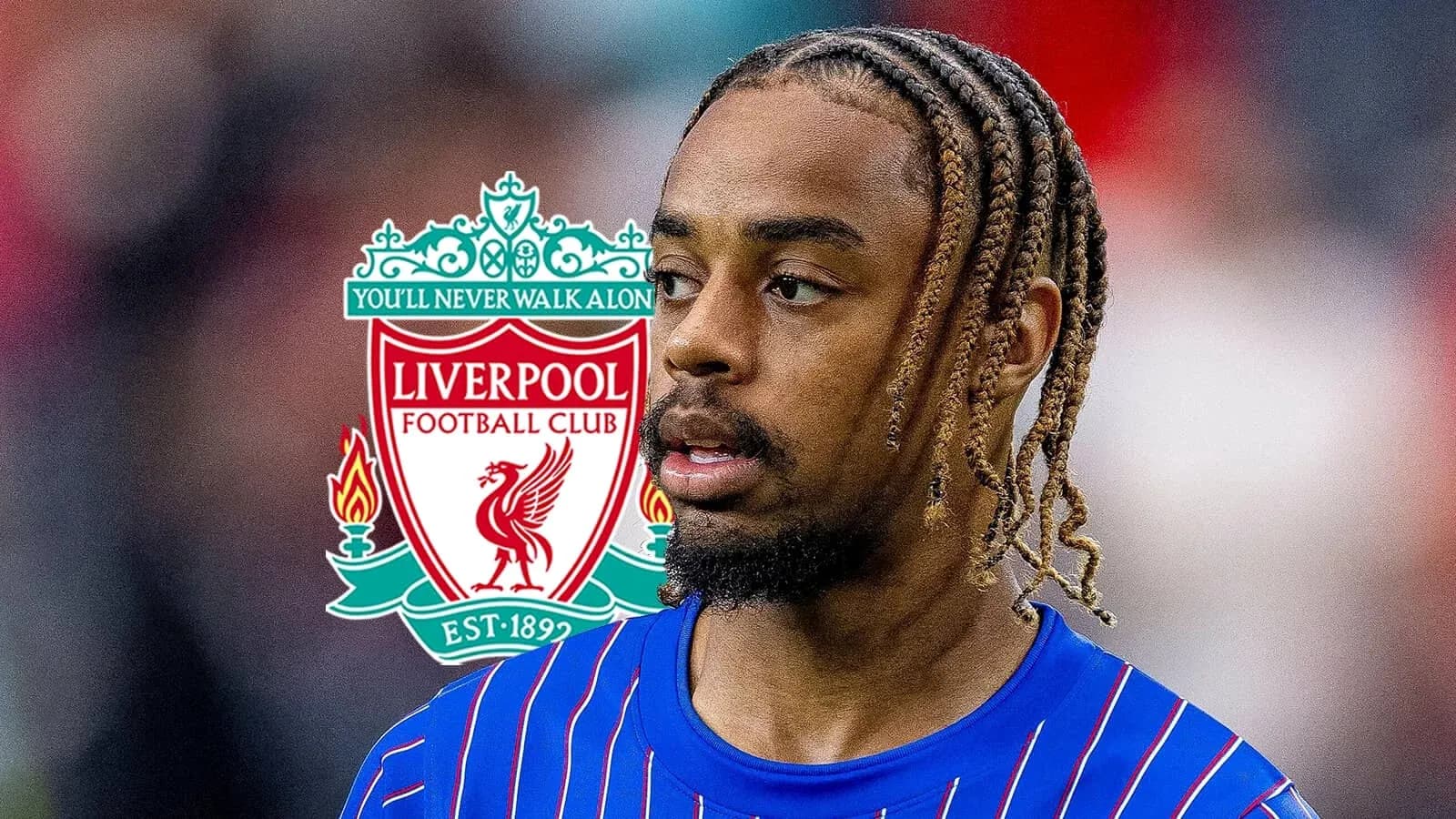 Jugador con camiseta de Liverpool en primer plano