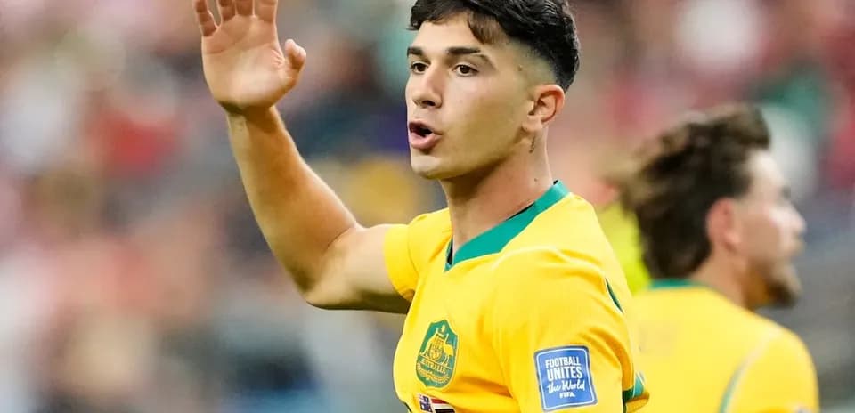 Jugador australiano señalando durante un partido