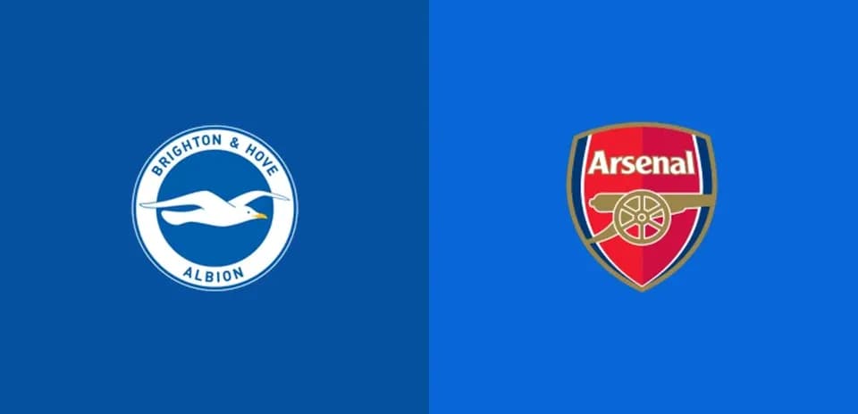 Logos de Brighton & Hove Albion y Arsenal