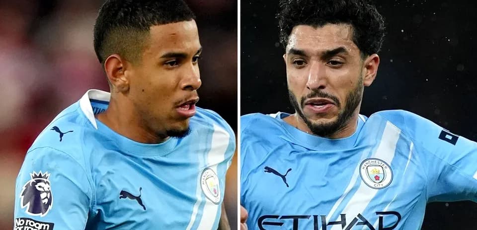Jugadores de Manchester City durante un partido