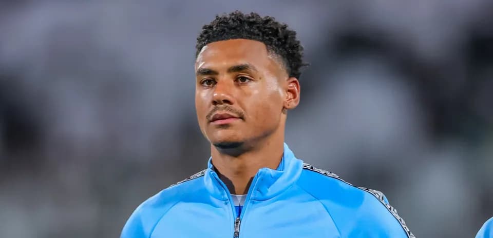 Jugador en la alineación antes del partido
