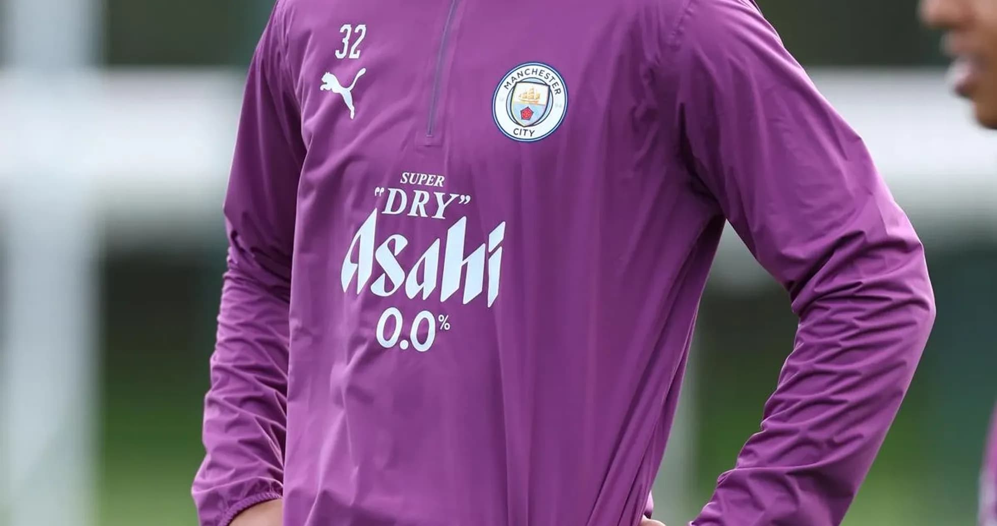 Jugador de Manchester City en sesión de entrenamiento