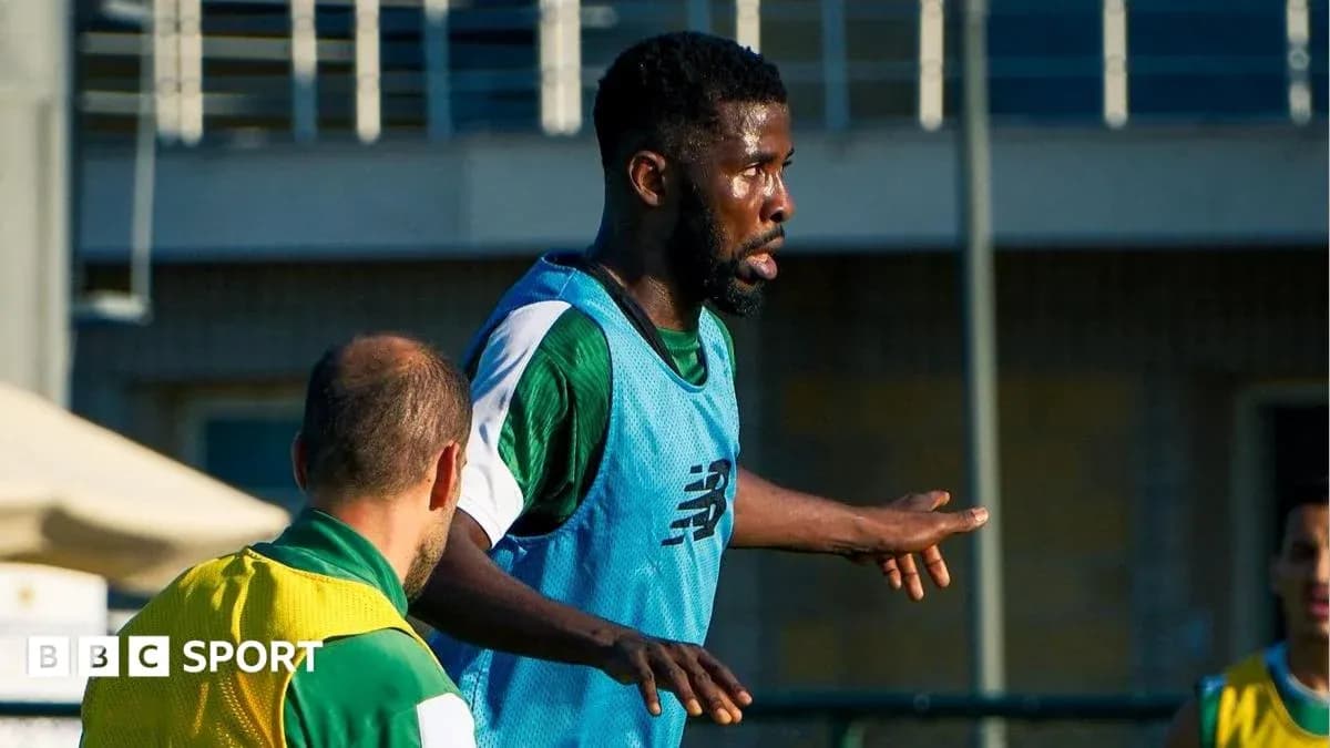 Jugador entrenando durante sesión de práctica