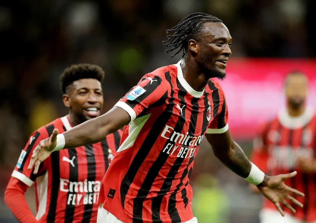 Jugador de AC Milan celebrando un gol