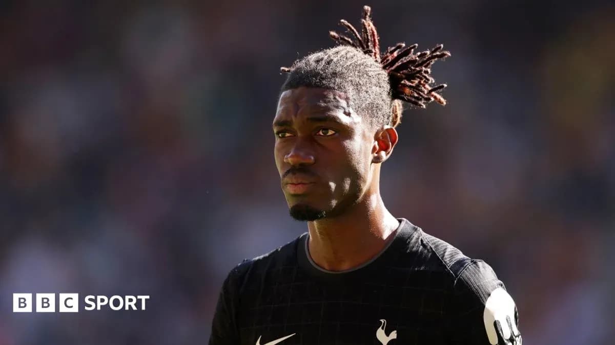 Jugador de Tottenham en la cancha durante el partido