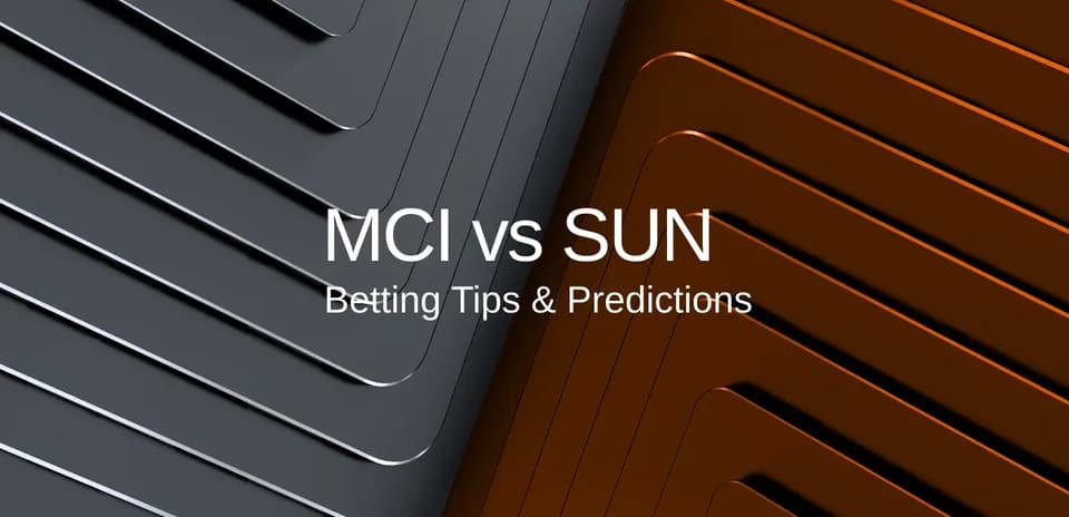Fondo abstracto con texto sobre MCI vs SUN