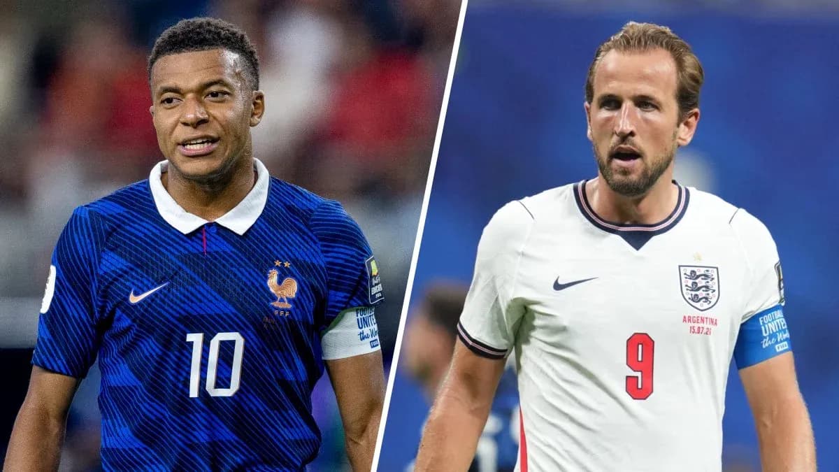 Mbappé y Kane en la Copa Mundial