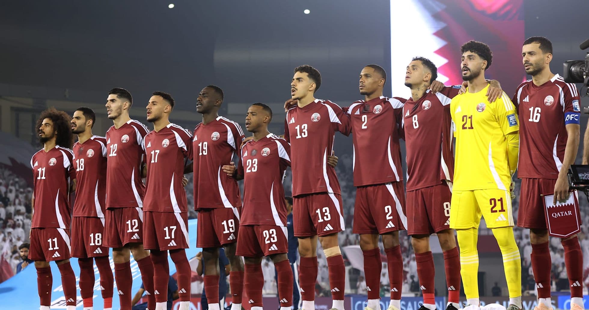 Equipo de Qatar en el Mundial de Fútbol