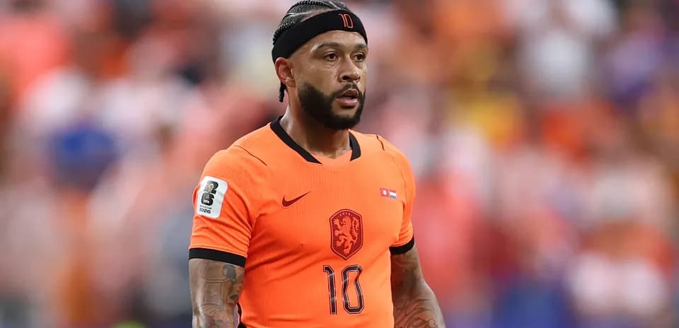 Jugador de los Países Bajos en camiseta naranja