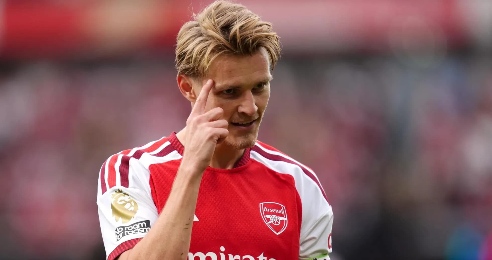 Jugador de Arsenal en partido contra Chelsea