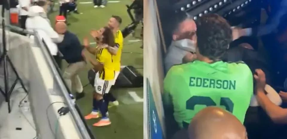 Jugadores involucrados en un altercado tras el partido