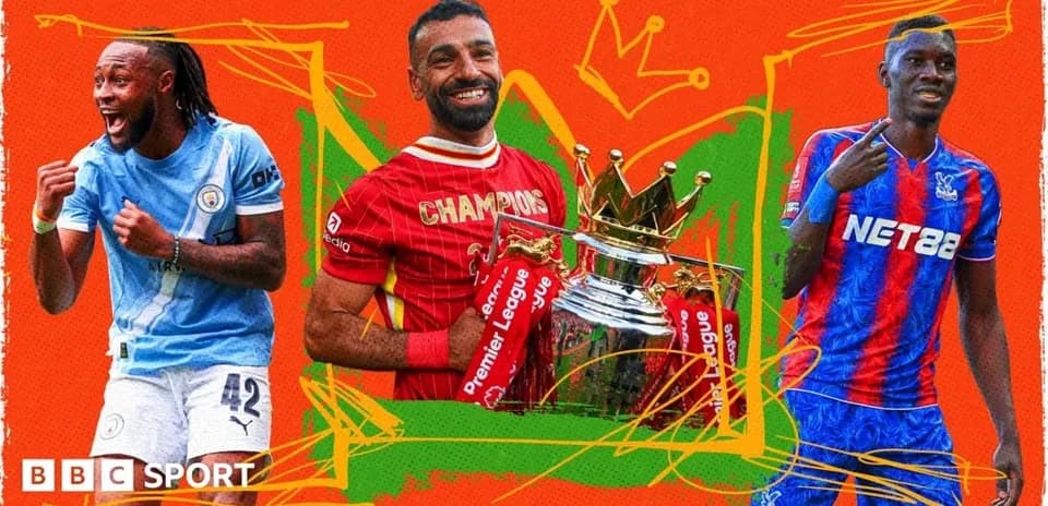 Jugadores celebrando con trofeo de la Premier League