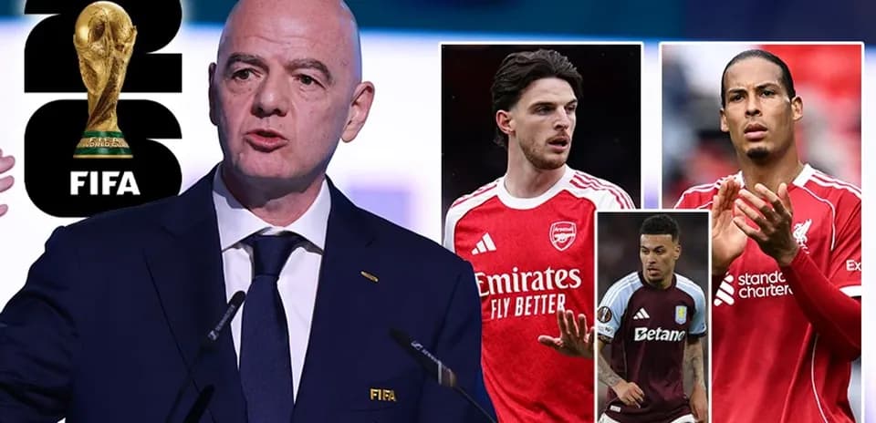 Gianni Infantino hablando sobre la Copa Mundial de FIFA