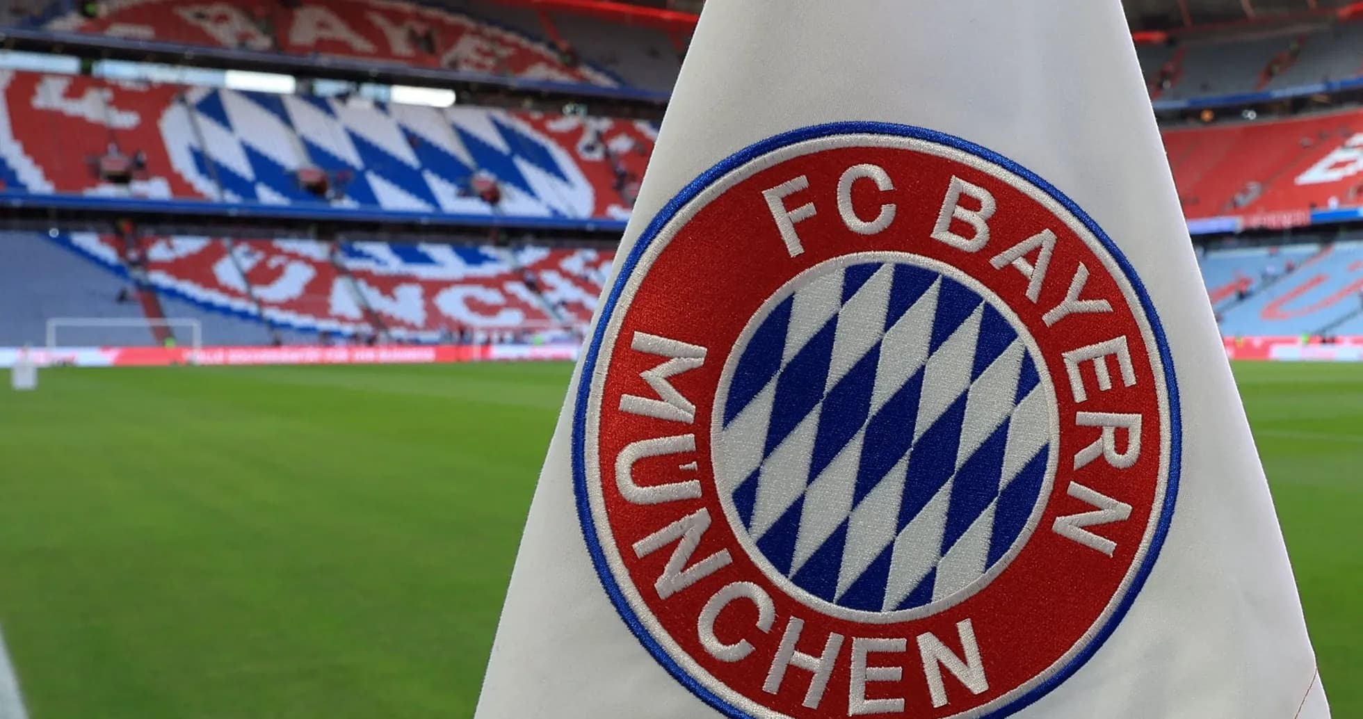 Banderín de FC Bayern München en el estadio