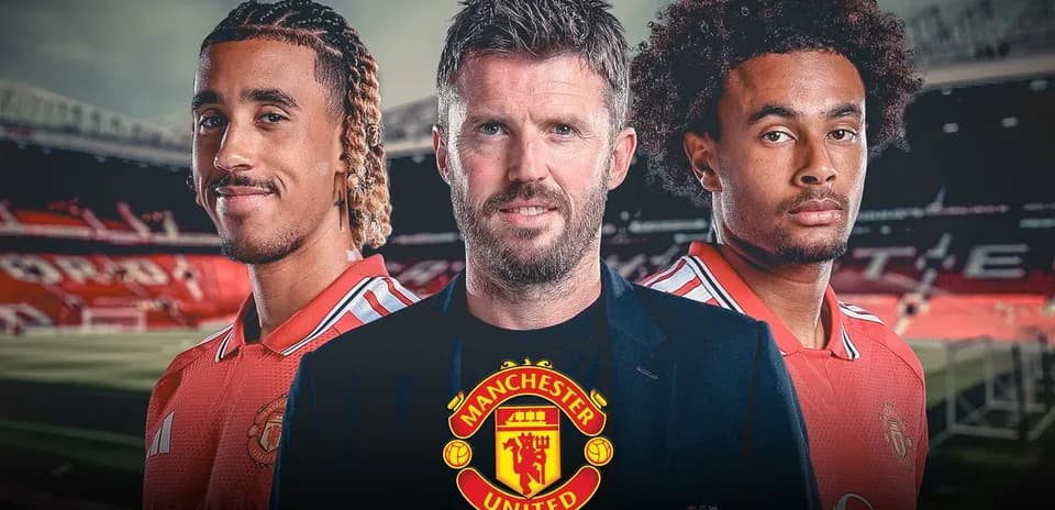 Jugadores de Manchester United y entrenador en el estadio