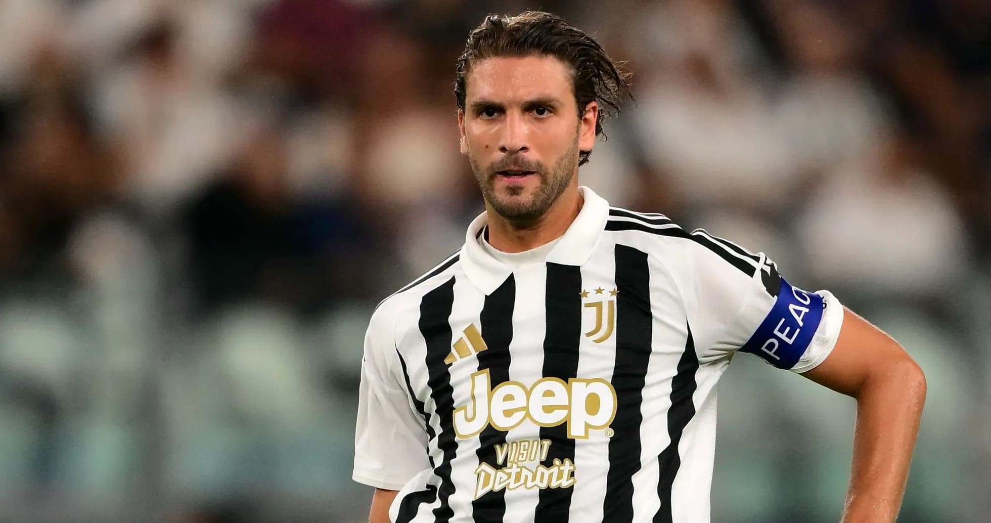 Jugador de Juventus en el campo durante el partido