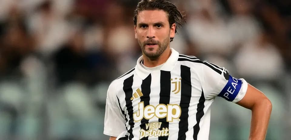 Jugador de Juventus en el campo durante el partido