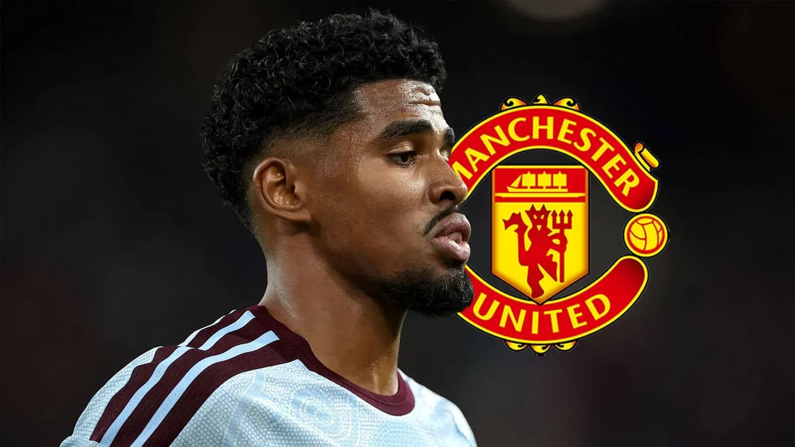 Jugador con camiseta de Manchester United en primer plano