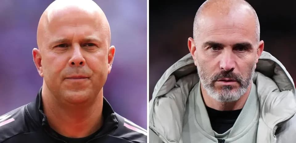 Dos entrenadores en un evento deportivo