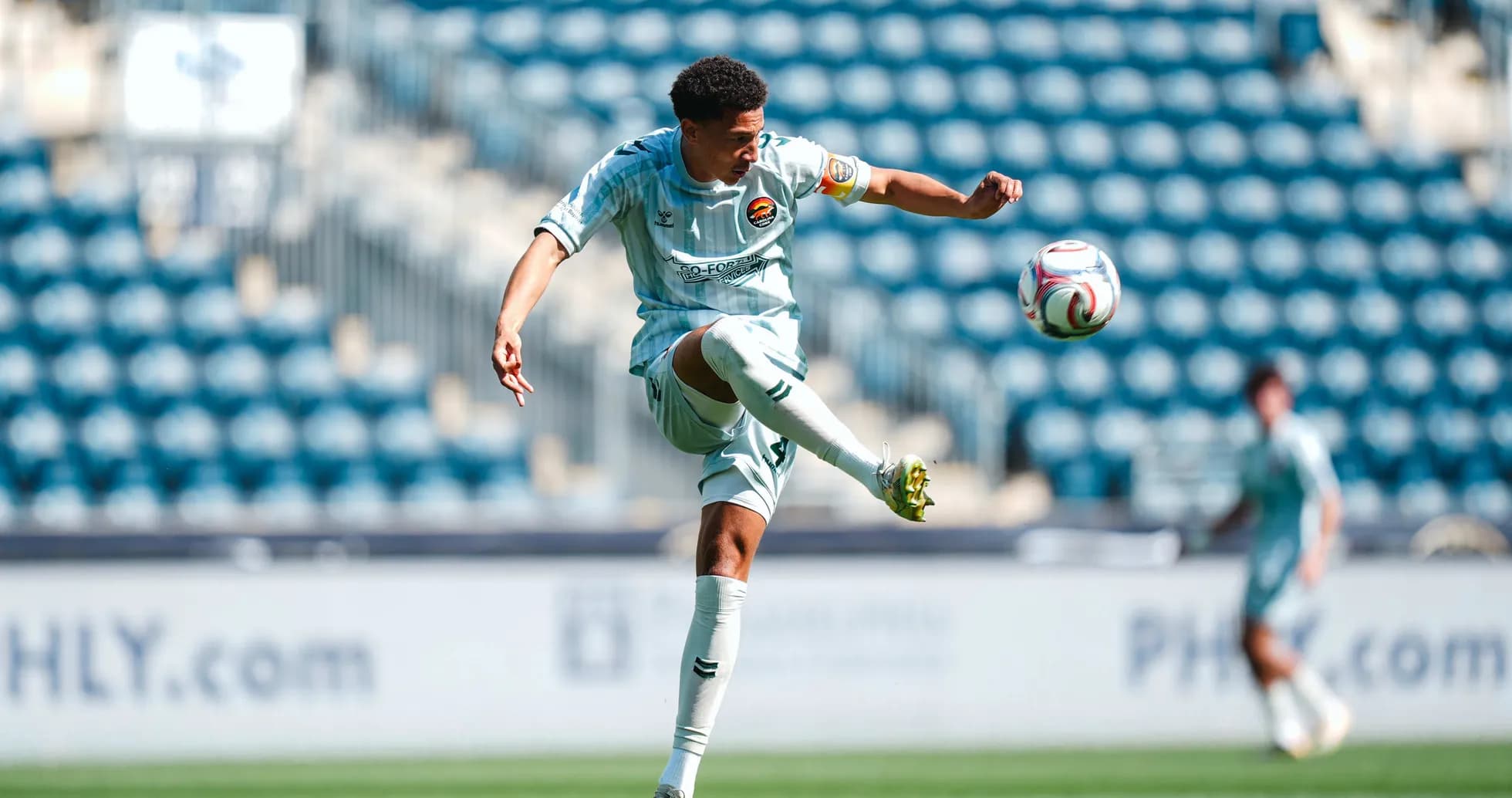 Jugador de Philadelphia Union II en acción