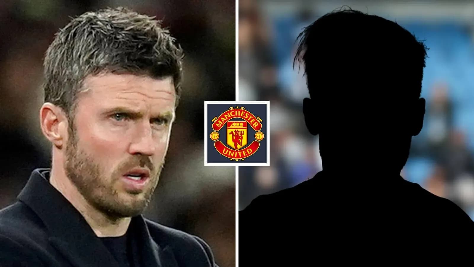Entrenador de Manchester United con silueta de jugador