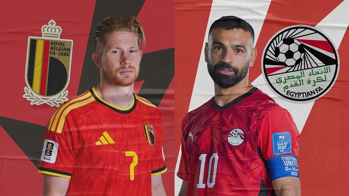 Kevin De Bruyne y Mohamed Salah en el Mundial