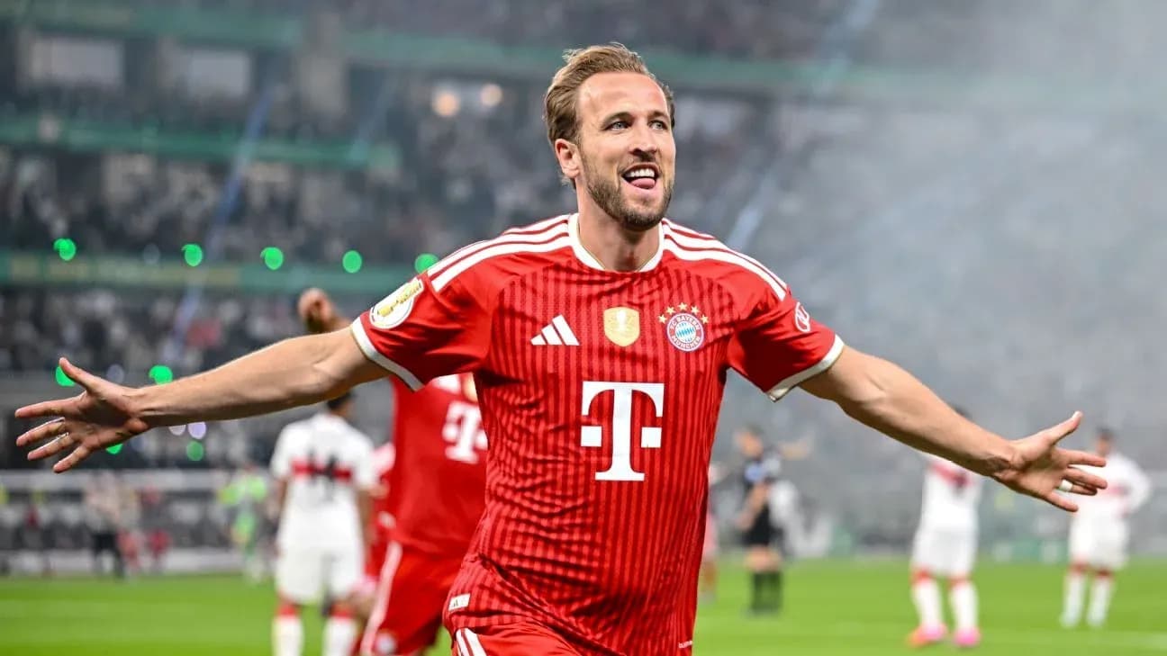 Jugador de Bayern Múnich celebrando un gol en el partido