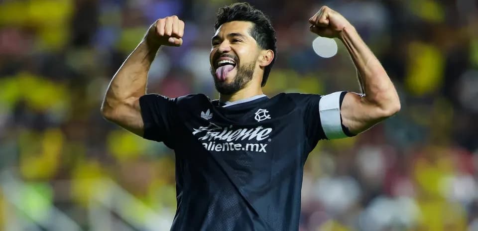Jugador de Club América celebrando un gol