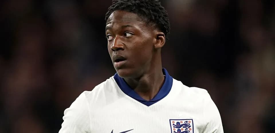Jugador de Inglaterra en acción durante partido