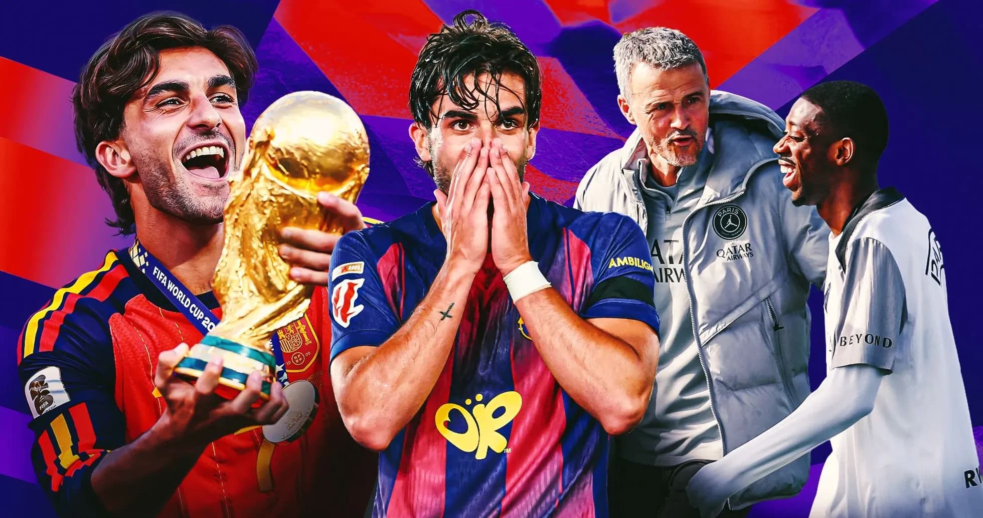 Jugadores celebrando con trofeo de la Copa del Mundo