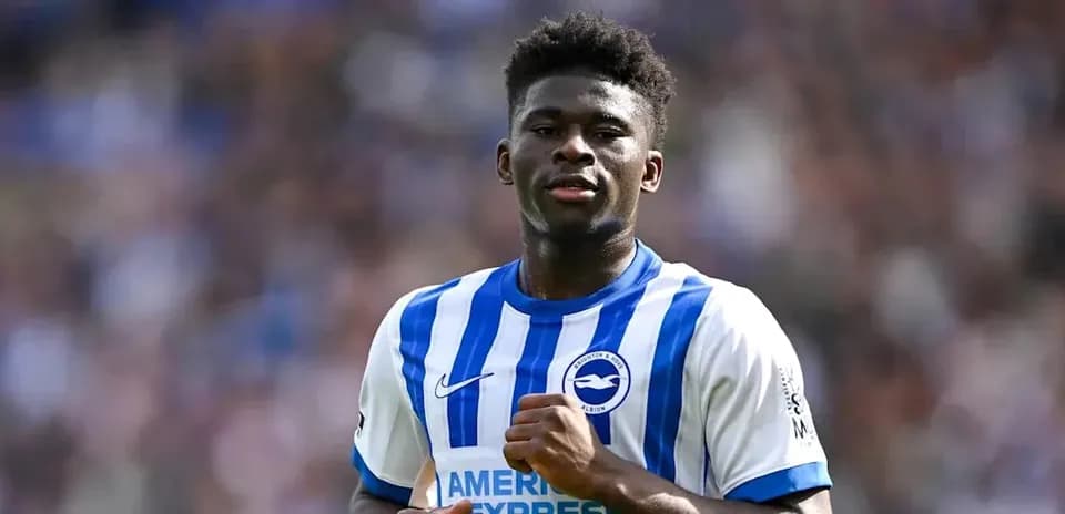 Jugador de Brighton & Hove Albion en el campo